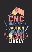 CNC Machinist Caution Flying Tools And Offensive Language Likely