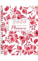 2020 Monthly and Weekly Planner: One Year Calendar (January to December 2020) with Monthly and Weekly View, Birthday, Password, Goals, To Do List, Notes with Lovely Shades of Light (12 12 Month Planner)