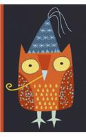 Notes: A Blank Dot Grid Notebookwith Party Loving Owl Cover Art