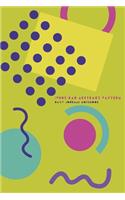 1980s Rad Abstract Pattern - Daily Journal Notebook: 6" X 9" Notebook - 120 Blank Lined Pages