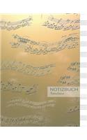 Notenlinien Notizbuch