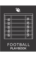 Football Playbook: Playbook For Football To Draw The Field Strategy - 8.5 X 11 size Playbook For Football