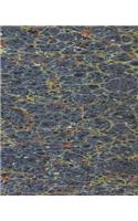 Ancient School Composition Book Abstract Design Marbleized 130 Pages