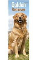 Golden Retriever Slim Calendar 2018