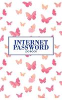 Internet Password Log Book: Password Book with Alphabetic Tabs A-Z, Includes Notes Area, Important Contacts & Birthdays Pages, Butterflies