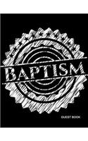 Baptism Guest Book: Memory Message Book with Photo Page & Gift Log for Family, Friends & Guest to Write Wishes & Aspiration and Sign in Use at Baptism, Christenings, Ba