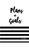 The Glo Planner: Plans & Goals: Monthly Planner, Perpetual Undated 8.5 x 11