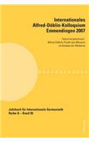 Internationales Alfred-Doeblin-Kolloquium Emmendingen 2007