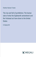 rise and fall of prohibition; The human side of what the Eighteenth amendment and the Volstead act have done to the United States