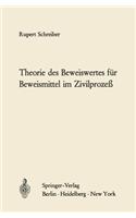 Theorie Des Beweiswertes Für Beweismittel Im Zivilprozeß