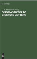 Onomasticon to Cicero's Letters