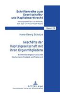 Geschaefte Der Kapitalgesellschaft Mit Ihren Organmitgliedern