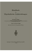 Handbuch Für Physikalische Schülerübungen