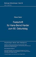 Festschrift fuer Hans-Bernd Harder zum 60. Geburtstag