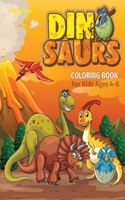 Dinosaurs Coloring Book for Kids Ages 4-8