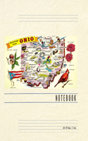 Vintage Lined Notebook Greetings from Ohio
