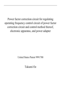 Power factor correction circuit for regulating operating frequency control circuit of power factor correction circuit and control method thereof, electronic apparatus, and power adapter