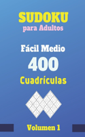 Sudoku para Adultos Fácil Medio 400 Cuadrículas Volumen 1: libro de actividades para adolescentes y niños inteligentes, juego de lógica con soluciones, idea de regalo.