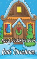 Adult Coloring Book Cute Christmas