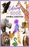 Coloring Book Animal Addition