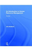 An Introduction to Human Resource Management