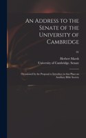 Address to the Senate of the University of Cambridge