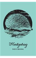 Hedgehog Notebook. Blank Lined Journal for Writing and Note Taking.