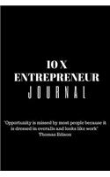 10 X Entrepreneurs Journal: Paperback 100 Lined Pages A5 (6 X 9 Inches) Entrepreneurs Journal, Entrepreneurs Success Journal, Financial Freedom Journal, With Matte Vinyl Front 