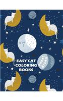 Easy Cat Coloring Books
