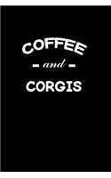 Coffee and Corgis: Notebook Journal Diary 110 Lined pages