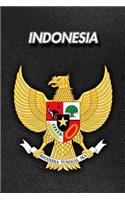 Indonesia: Coat of Arms - Blank Sheet Music - 150 pages 6 x 9 in. - 11 Staves Per Page - Music Staff - Composition - Notation - Songwriting - Staff - Manuscrip