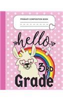 Primary Composition Book - Hello 3rd Grade
