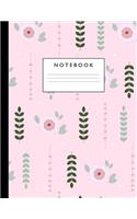 Notebook: Cute Lined Journal Ruled Composition Note Book to Draw and Write In for Girls and Boys - Home School Supplies for K-12 Grade Highschool and College: