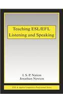 Teaching ESL/EFL Listening and Speaking