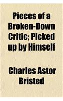 Pieces of a Broken-Down Critic; Picked Up by Himself: (English)