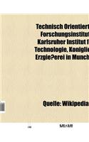 Technisch Orientiertes Forschungsinstitut: Karlsruher Institut Fur Technologie, Innovations for High Performance Microelectronics