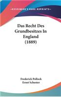 Das Recht Des Grundbesitzes in England (1889)