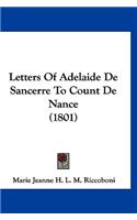 Letters of Adelaide de Sancerre to Count de Nance (1801)