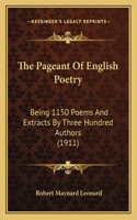 The Pageant Of English Poetry