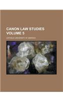 Canon Law Studies Volume 5