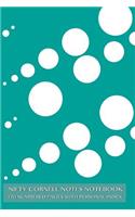 Nifty Cornell Notes Notebook 120 Numbered Pages with Personal Index: Dewdrops Notebook for Cornell notes with turquoise cover - 6"x9" ideal for studying, includes guide to effective studying and learning