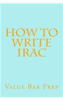 How To Write IRAC