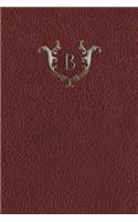 Monogram "b" Any Day Planner Notebook