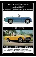 AUSTIN-HEALEY SPRITE MG MIDGET OWNER'S WORKSHOP MANUAL 1958-1971 948 cc - 1098 cc - 1275 cc: (English)