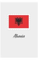 Albania flag minimalist notebook