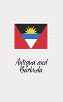 Antigua and Barbuda flag minimalist notebook