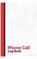 Phone Call Log Book