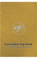 Survivalist log book for the outdoor adventurer