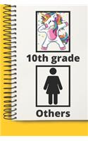 10th grade Sophomore Squad Team and Other Cute Dabbing unicorn A beautiful personalized