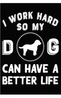 I Work Hard So My Cockapoo Can Have A Better Life: Blank Lined Journal for Dog Lovers, Dog Mom, Dog Dad and Pet Owners